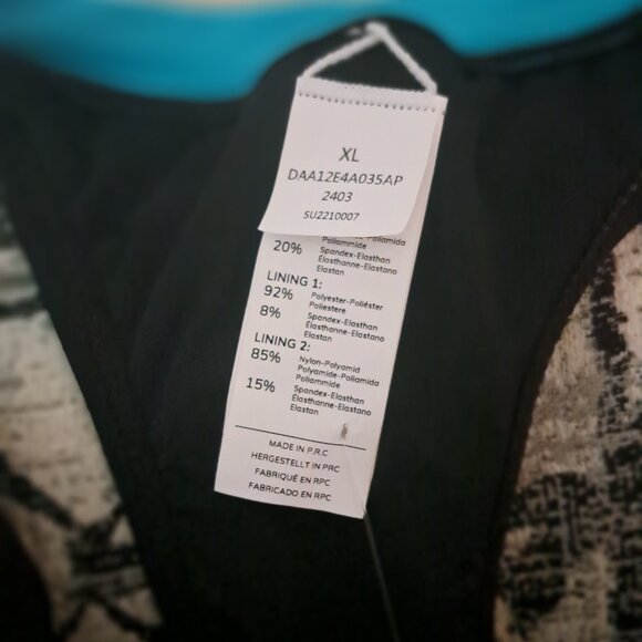 CUPSHE One Piece High Neck Sleeveless Zipper Slimming Swimsuit XL NWT - Picture 7 of 7